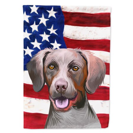 Carolines Treasures Pointer Dog American Canvas House Flag - 28 x 0.01 x 40 in. CK6649CHF